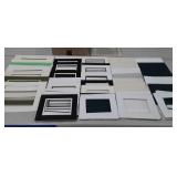 Matting and plastic covers for art/photographs,