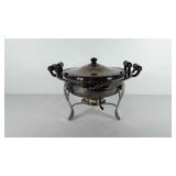 Chaffing dish, 9 1/2" H