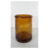 9" Blown glass canister