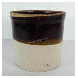 Stoneware crock, has a chip on side, see pictures