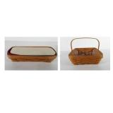 Longaberger baskets, includes lid, liner, and