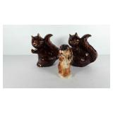 Ceramic animal planters, includes 10 1/2"