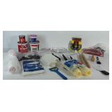 Mixed lot: paint rollers, plastic covers for