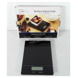 Slimline digital kitchen scale, appears to be new
