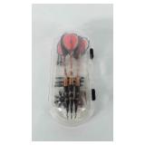 Darts with case, includes darts, extra tips,
