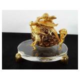 4.5" tall See no evil, Hear no evil, speak no evil