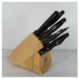 Chicago Cutlery knife block with knives