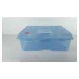 Rubbermaid storage tote, 7" H x 17 1/2" L x 14" W