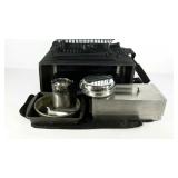 Camp cooking accessories in nylon case