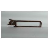 29 inch meat saw with wooden handle. Condition as
