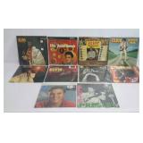 Ten ELVIS record albums with jackets.