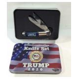 Commemorative knife set Donald Trump