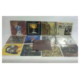 Fourteen JETHRO TULL record albums with jackets.