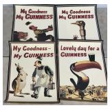 4 Guinness souvenir advertising posters,