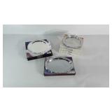 Metal Snack tray lot. These measure between