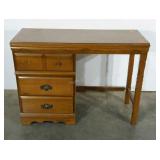 Student desk, laminated top. Missing one pull.