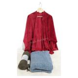 Fleece throws and wrap, new in package or food