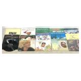 Vinyl records, approximately 16 albums, mostly