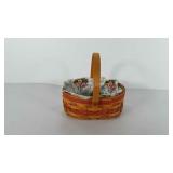 Tea for two longaberger basket with liner and