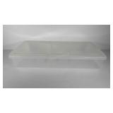 Clearview under bed storage tote with hinged lid