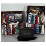 VHS movie lot and Argus Vari-Motion 892z without