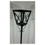 Metalworks candlestand. Lantern top look, no