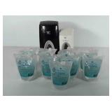 TC hand sanitizer dispensers and nine bags of