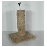 Cat scratching post. Stands 18" tall. Base is