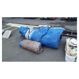 Poly Tarps, few rolled up, used condition