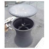 Outdoor Cooler Stand, poly made raises from 22"