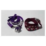 Two pet leashes
