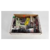 Box of worm fishing lures