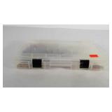 Tackle box with fishing lures