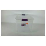 STERILITE clearview latching tote with lid. 66