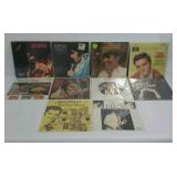 Ten ELVIS record albums with jackets.