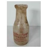 Chestnut farms Chevy chase glass dairy bottle, 1