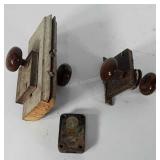 Door hardware with ceramic knobs