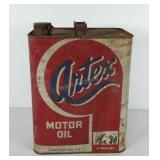 Advertising, 2 gal. Artex motor oil can