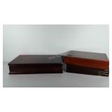 Wooden flatware chests, all have damage, see