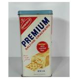 Nabisco Saltine Cracker advertising tin. Stands