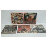Five MOLLY HATCHET albums with jackets.