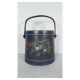 Painted Sugar bucket with handle. Bucket is 10"