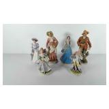 Porcelain figures, includes Lefton China- 7"