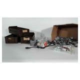 3 metal drawers and miscellaneous hardware.