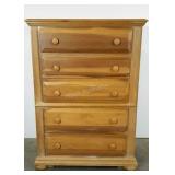 Five drawer chest. Bottom drawer guide needs