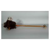 Horse toy - wooden stick horse.
