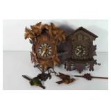 Wooden clock parts