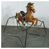 Spring horse with stand circa 1964, Blazon Inc.,