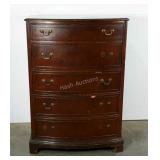 Mahogany 5 drawer chest,  missing several drawer