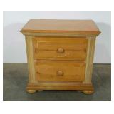 Two drawer nightstand. 26"×16"×25". Seller code